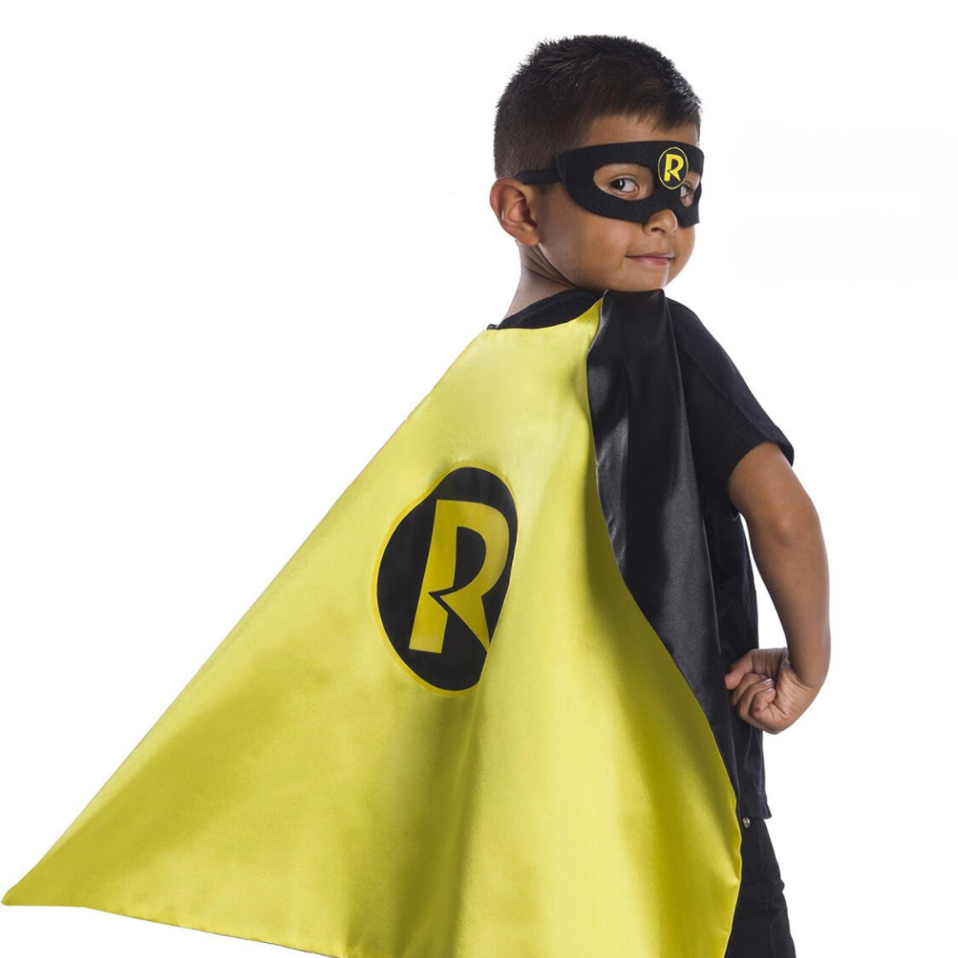 Capa y máscara superhéroe