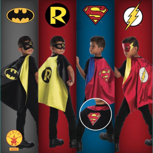 Capa y máscara superhéroe